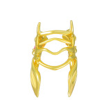 Clips de oreja de circonio de diamante artificial chapado en cobre de mariposa de alas de moda 1 pieza