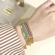 Pulseras de esmalte de cobre con ojo de diablo retro