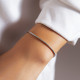 Pulseras de cobre de color sólido de viaje de estilo simple