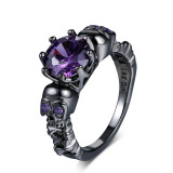 Anillos De Circón Con Incrustaciones De Cobre Geométricos De Moda 1 Pieza