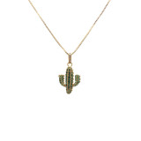 Collar con colgante de circonitas con microincrustaciones