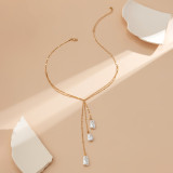 Collar pendiente del cobre de la perla de imitación de la borla irregular del estilo simple dulce de las vacaciones a granel