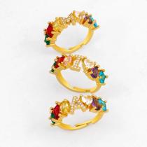 Nuevos accesorios de moda 26 anillos con letras Diamante Anillo de pareja de diamantes al por mayor