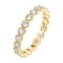 Anillo apilado de circón transfronterizo con anillo de nuevo producto de moda chapado en oro real