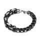 Estilo europeo y americano Personalidad encantadora Pulsera negra retro de acero de titanio Pulsera creativa de acero inoxidable para mujer al por mayor
