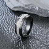 Anillos redondos de acero de titanio de estilo simple punk a granel