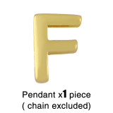 Collar con colgante de 26 letras inglesas brillantes