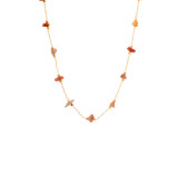 Collar De Piedra Natural De Moda Collar De Cobre Retro