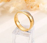 Pulsera de compromiso de acero y titanio para parejas, diseño de estilo coreano, diamantes de imitación simples, anillos frescos para parejas, una pieza, envío directo