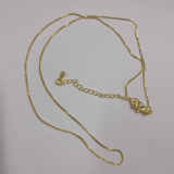 Collar chapado en oro de 18 quilates con revestimiento irregular de cobre geométrico de estilo clásico