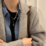 Collar de cadena con revestimiento Irregular de cobre, oso de jengibre, estilo coreano, moda Retro, 1 pieza