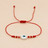 Pulseras de cuentas de cobre con ojo de viaje de estilo simple