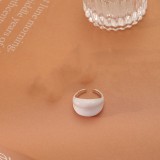 Pendientes de anillos de cobre de color sólido de estilo simple y dulce a granel