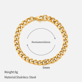 Estilo Simple Geométrico Chapado en Acero Inoxidable Pulseras 1 Pieza