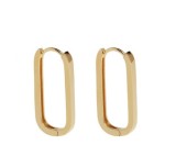 1 par de aretes de cobre cuadrados de estilo simple