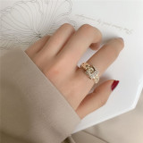 Joyería de acero de titanio exquisita personalidad pulsera anillo joyería al por mayor