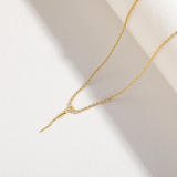 Collar pendiente plateado oro 14K del cobre 14K de la serpiente del estilo simple a granel
