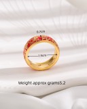 El estilo elegante del vintage deja los anillos plateados oro 18K del Zircon del embutido de cobre de la galjanoplastia de epoxy