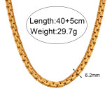 Collar de pulseras chapado en oro de 18 quilates con revestimiento de acero inoxidable de color sólido de estilo simple