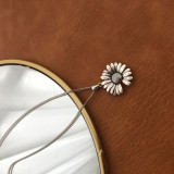 Collar con colgante de cobre y flor de estilo simple