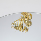 1 par de pendientes chapados en oro de aleación con gotas de agua de estilo Simple