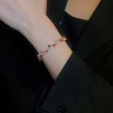 Pulseras de circón con incrustaciones de cobre en forma de S de estilo simple