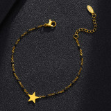 Pulseras con baño de acero inoxidable Fashion Star, 1 pieza