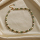 Collar con cuentas de cobre redondo de estilo simple