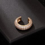 1 pieza Clips para las orejas de circonio perla con incrustaciones de cobre en forma de C estilo Hada