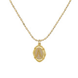Estilo simple Letra Cobre Chapado en oro Collar con colgante 1 pieza
