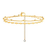 Pulseras chapadas en oro de 18K con revestimiento de perlas de acero inoxidable con forma de corazón estilo francés estilo INS