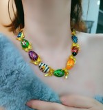 Collar de cobre con gotas de agua de viaje a granel