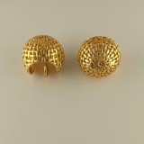 1 par de ear cuffs de cobre chapados geométricos de estilo simple retro