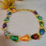 Collar de cobre con gotas de agua de viaje a granel
