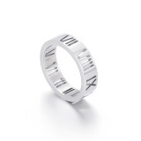 Joyería al por mayor del anillo del número romano hueco del acero inoxidable de la moda simple