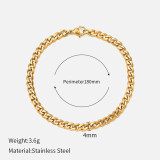 Estilo Simple Geométrico Chapado en Acero Inoxidable Pulseras 1 Pieza