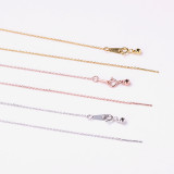 Nueva pulsera de cadena chapada en oro de acero titanio 316L Simple para joyería de mujer