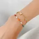 Pulseras elegantes del acero del titanio de Arylic de Shell de la mariposa del estilo simple de la señora
