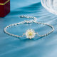 Pulseras de circón con incrustaciones de cobre y flores de estilo simple