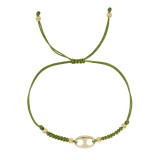Pulseras de cobre de cuerda de color sólido de estilo simple