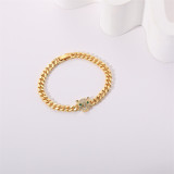 Estilo Simple Leopardo Chapado en Cobre Pulseras 1 Pieza