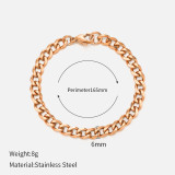 Estilo Simple Geométrico Chapado en Acero Inoxidable Pulseras 1 Pieza