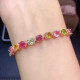 Pulseras De Circón Con Incrustaciones De Cobre Redondo De Moda 1 Pieza