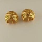 1 par de ear cuffs de cobre chapados geométricos de estilo simple retro
