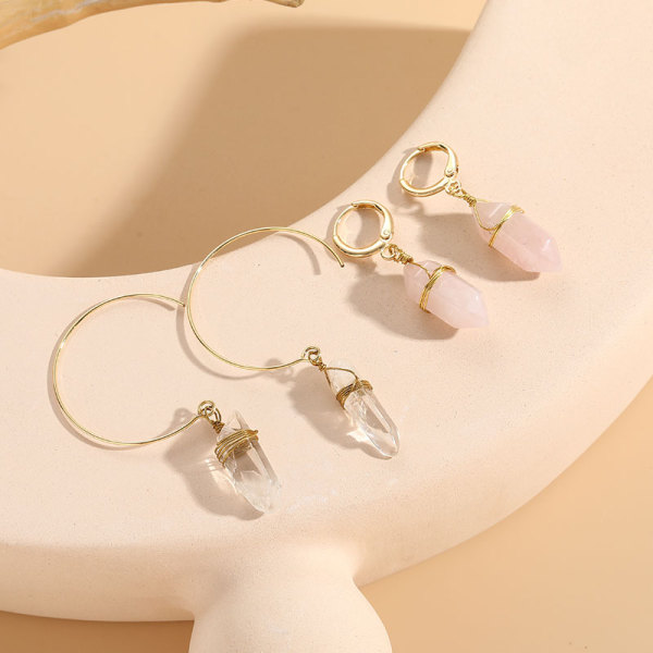 Pendientes colgantes chapados en oro de 14K con incrustaciones de cobre geométrico, estilo clásico, elegantes y lujosos, 1 par