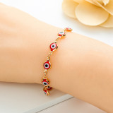 Pulseras de cobre con ojo de diablo de moda Pulseras de cobre chapadas