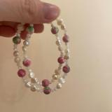 Pulseras con cuentas de cobre redondas de estilo simple