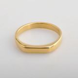 Anillos de acero de titanio de color sólido de estilo simple al por mayor