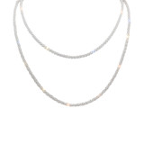 Collar de diamantes de imitación con incrustaciones de cobre de color sólido de estilo simple de 1 pieza