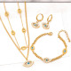 Collar de pendientes de pulseras de acero de titanio con ojo de estilo moderno